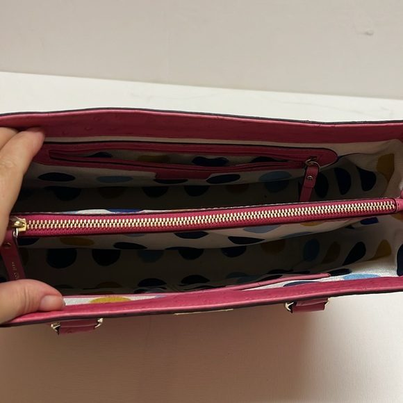 Kate Spade pink ostrich leather satchel - Picture 9 of 16